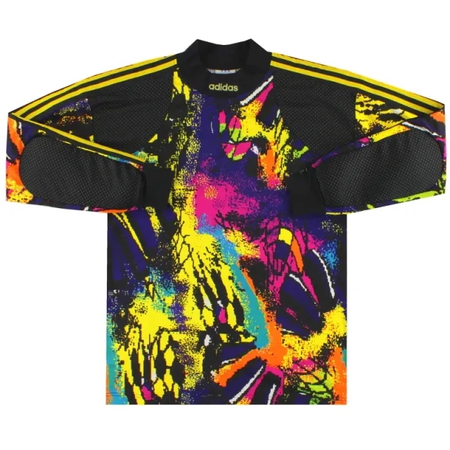 1992-93 adidas Template Goalkeeper Shirt #1 M/L - Other World Clubs / Excellent / Medium