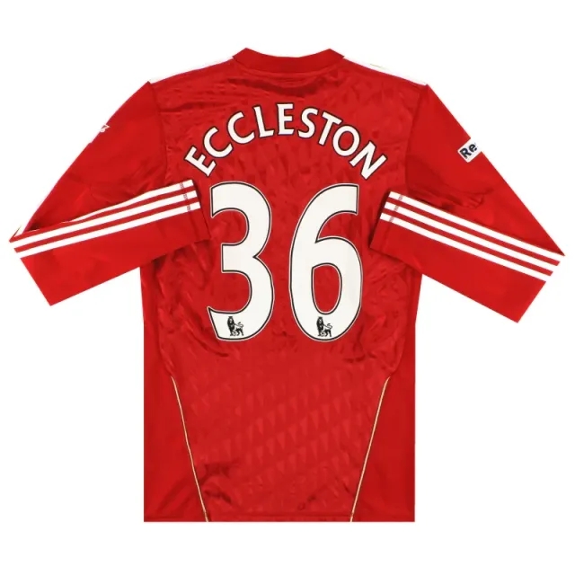 2010-12 Liverpool Techfit Player Issue Home Shirt Eccleston #36 *Mint* L/S L - Liverpool / Mint 