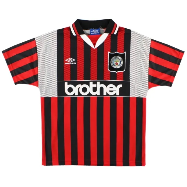 1994-96 Manchester City Umbro Away Shirt XL - Manchester City / Excellent 