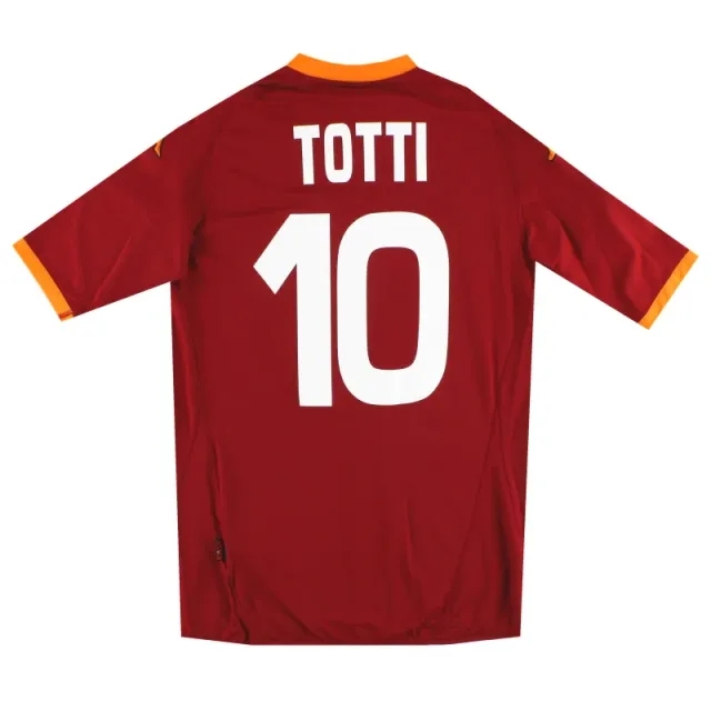 2007-08 Roma Kappa Home Shirt Totti #10 XL - Roma / As New 