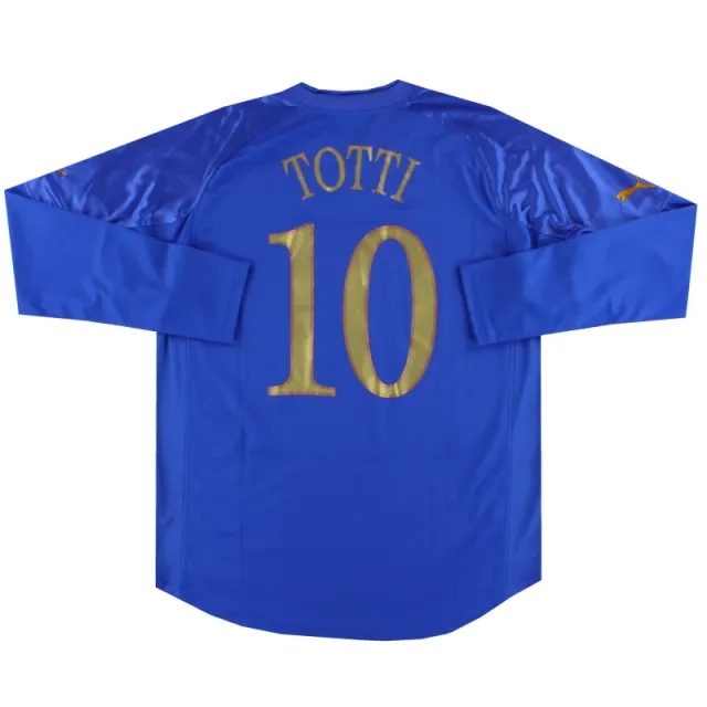 2004-06 Italy Puma Home Shirt Totti #10 L/S XXL - Italy / As New 