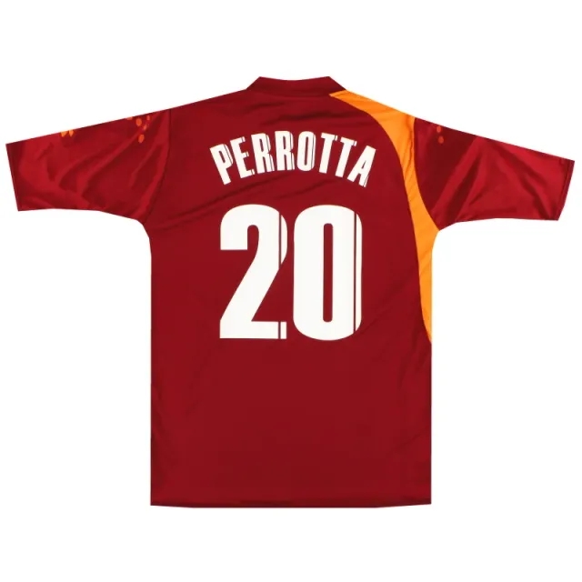2005-06 Roma Diadora Player Issue Home Shirt Perrotta #20 *As New* L - Roma / As New 