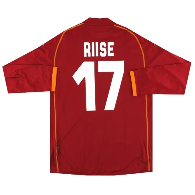2008-09 Roma Kappa PI Home Shirt Riise #17 L/S *As New* XXL - Roma / As New 
