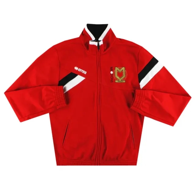 2015-16 MK Dons Errea Track Jacket S - Milton Keynes Dons / Excellent 