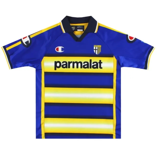 2003-04 Parma Champion '90 Years' Home Shirt M - Parma / Excellent 