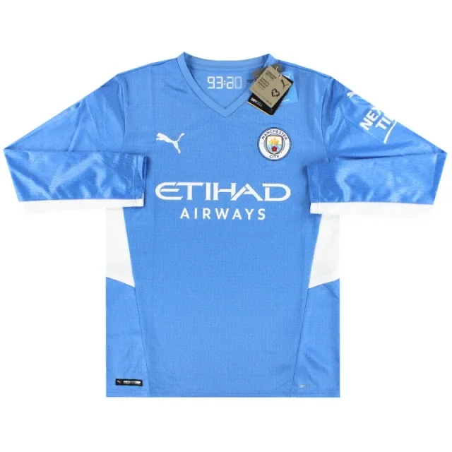 2021-22 Manchester City Puma Home Shirt L/S *w/tags* - Manchester City / w/tags 