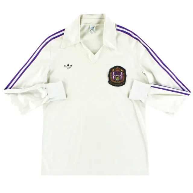 1970-71 Anderlecht adidas Home Shirt L/S M - Other European Clubs / Very good 