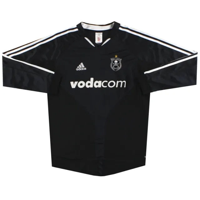 2004-06 Orlando Pirates adidas Home Shirt L/S M - Other World Clubs / Excellent 