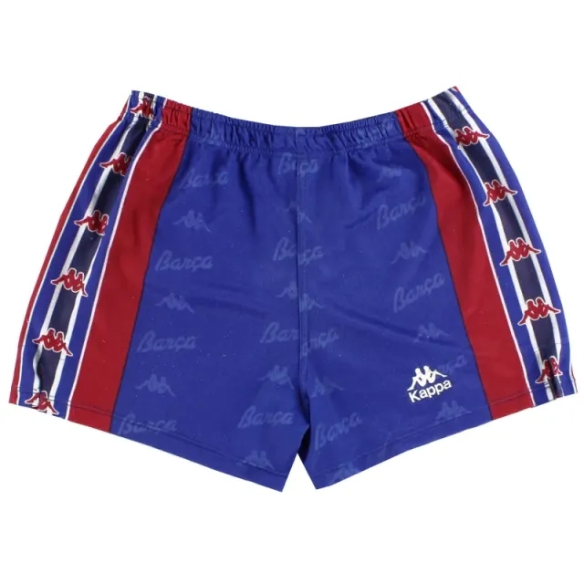 1995-97 Barcelona Home Shorts L - Barcelona / Excellent 