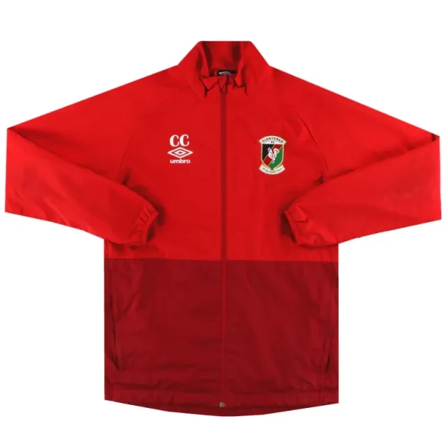 2020-21 Glentoran Umbro Track Jacket 'CC' M - Irish Clubs / Excellent 