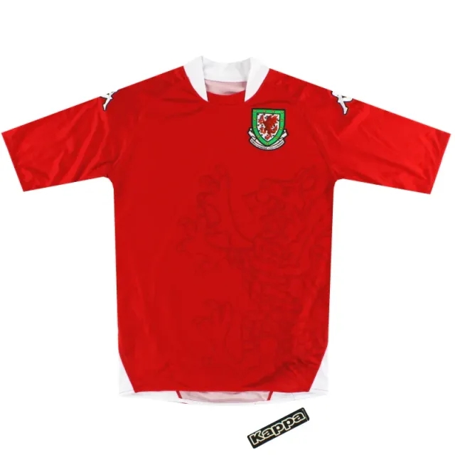 2007-08 Wales Kappa Home Shirt *w/tags* M - Wales / w/tags 