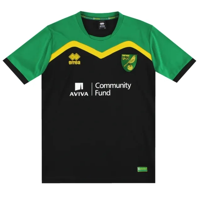 2014-15 Norwich City Errea Training Top M - Norwich City / Excellent 