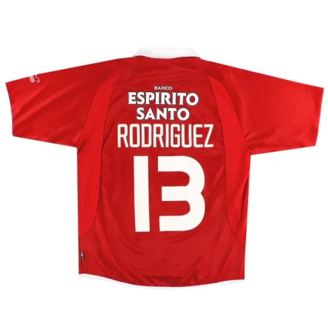 2003-05 Benfica adidas Centenary Home Shirt Rodriguez #13 XL - Benfica / Excellent 