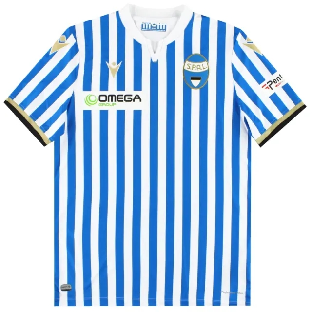 2019-20 SPAL Macron Home Shirt *As New* M - Other Italian Clubs / As New 