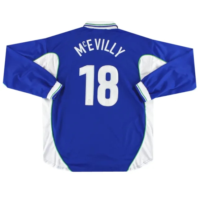 2002-04 Rochdale uhlsport Home Shirt McEvilly #18 L/S XXL - Rochdale / Very Good 