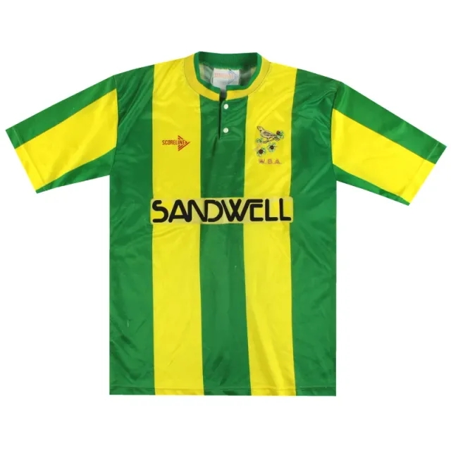 1989-91 West Brom Scoreline Away Shirt Y - West Brom / Good 
