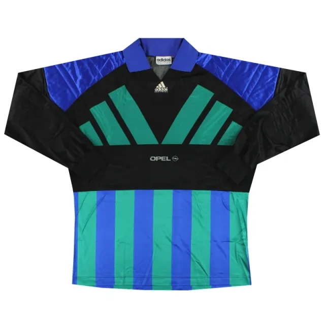 1991-93 adidas Template Goalkeeper Shirt L - Other Non League Clubs / Very Good 