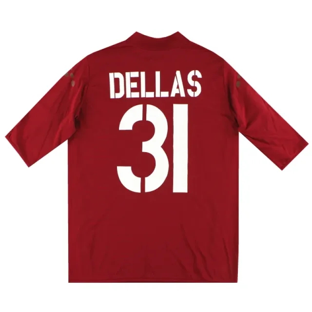 2003-04 Roma Diadora Home Shirt Dellas #31 *As New* XL - Roma / As New 