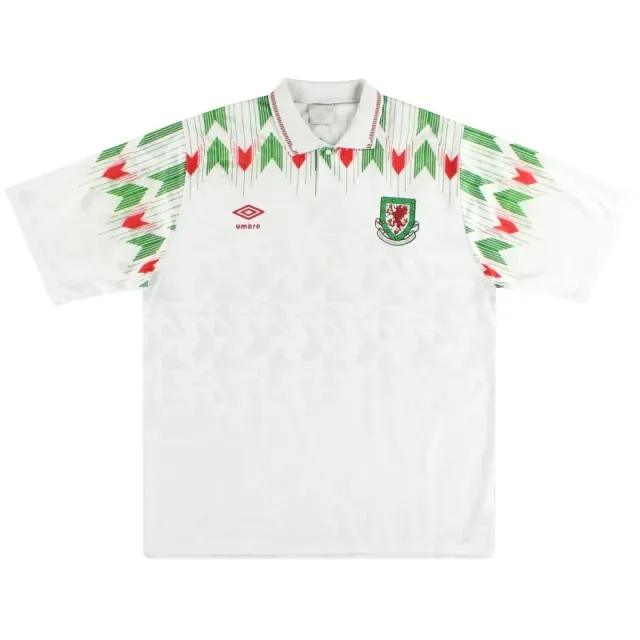 1990-93 Wales Umbro Away Shirt L - Wales / Excellent 