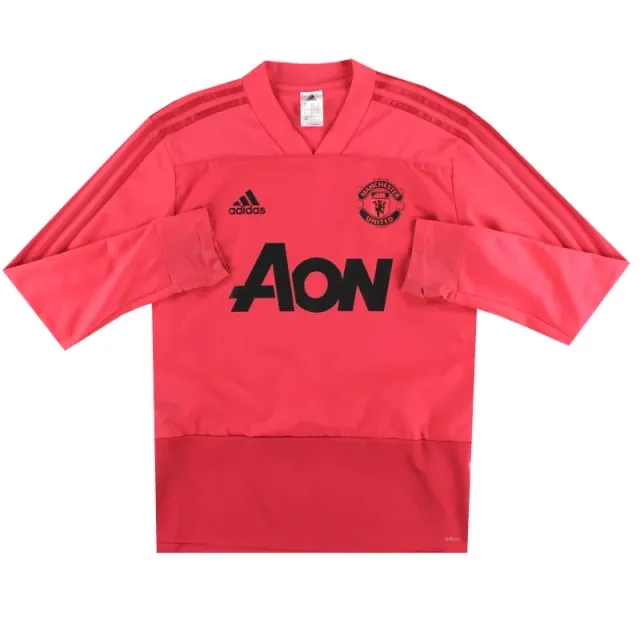 2018-19 Manchester United adidas Player Issue Training Top M - Manchester United / Very good 