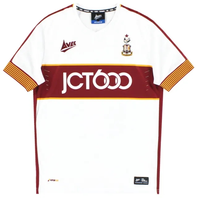 2017-18 Bradford City Avec Third Shirt *Mint* S - Bradford City / Mint 