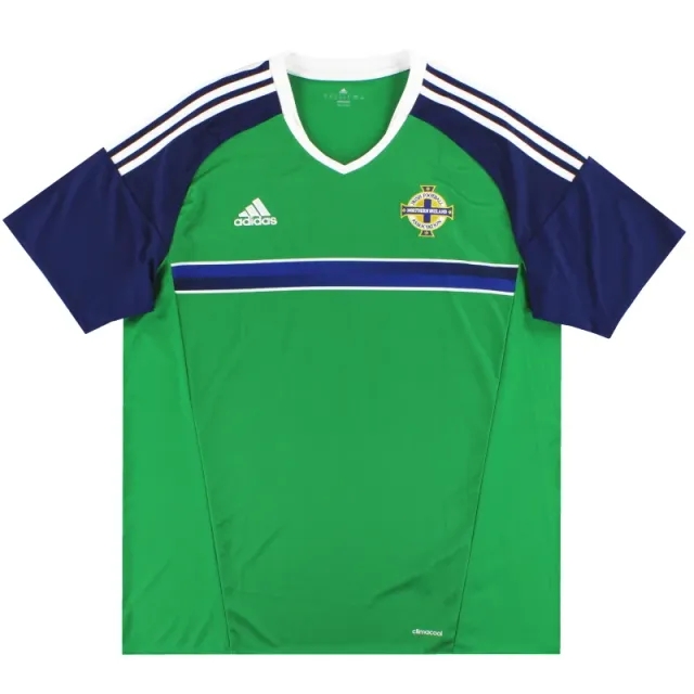 2016-17 Northern Ireland adidas Home Shirt M - Northern Ireland / Excellent 