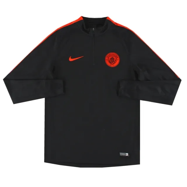 2018-19 Manchester City Nike 1/4 Zip Training Top M - Manchester City / Excellent 
