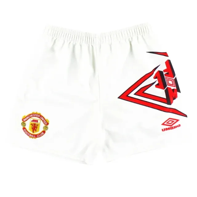 1992-94 Manchester United Umbro Home Shorts M - Manchester United / Excellent 