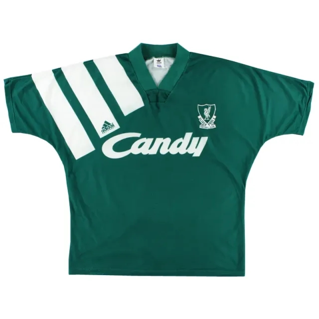 1991-92 Liverpool adidas Away Shirt L.Boys - Liverpool / Excellent 