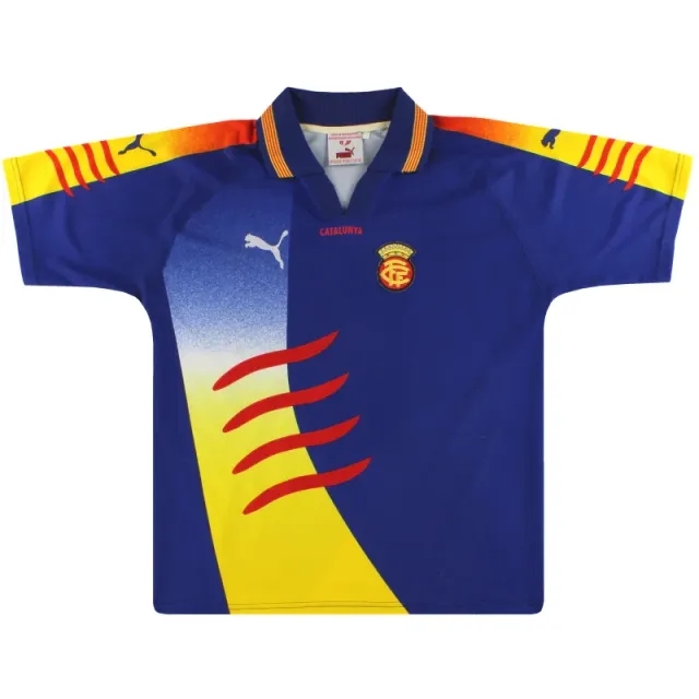 2002-03 Catalunya Puma Away Shirt S - Other European / Very Good 