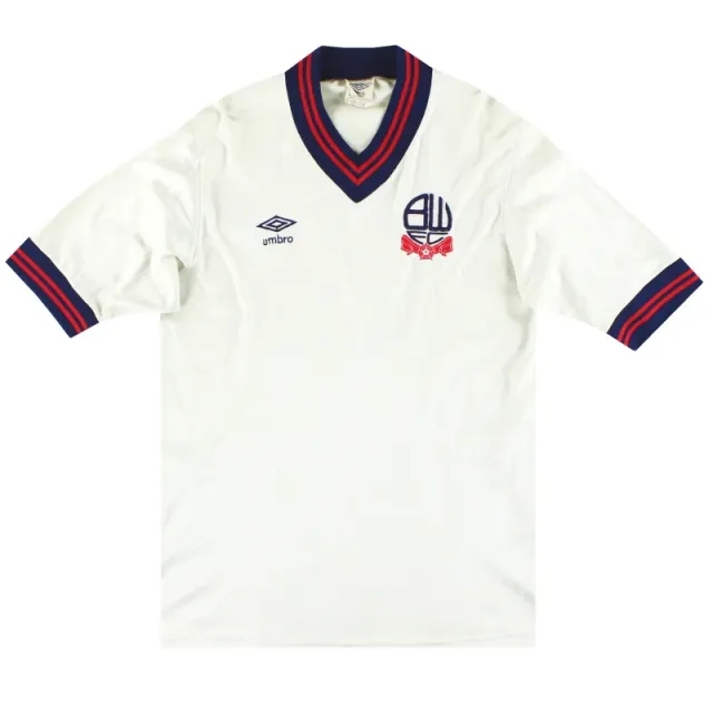 1986-88 Bolton Umbro Player Issue Home Shirt L - Bolton Wanderers / Excellent 