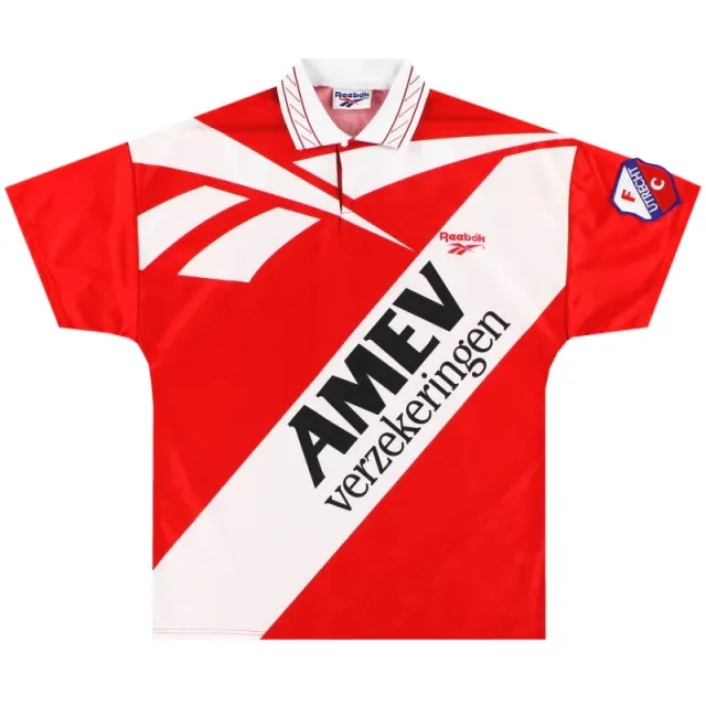 1995-96 Utrecht Reebok Home Shirt *As New* M - Other Dutch Clubs / As New 