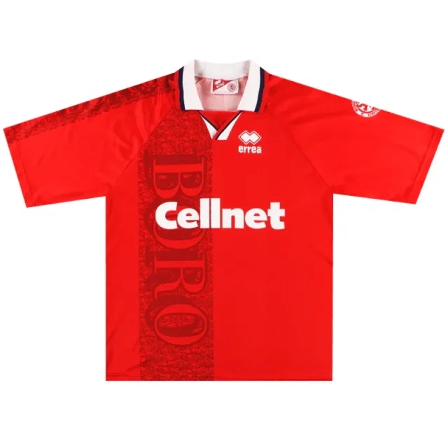 1996-97 Middlesbrough Errea Home Shirt XXL - Middlesbrough / Very Good 