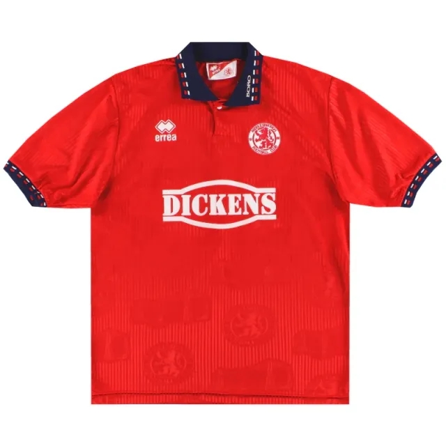 1994-95 Middlesbrough Errea Home Shirt M - Middlesbrough / Excellent 