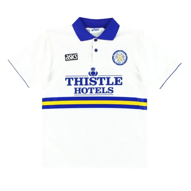 1993-95 Leeds Asics Home Shirt *As New* M - Leeds / As New 