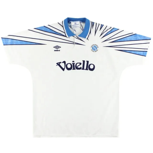 1991-93 Napoli Umbro Away Shirt XL - Napoli / Excellent 