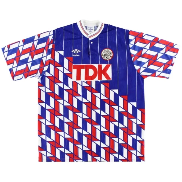 1989-90 Ajax Umbro Away Shirt Y - Ajax / Very Good 