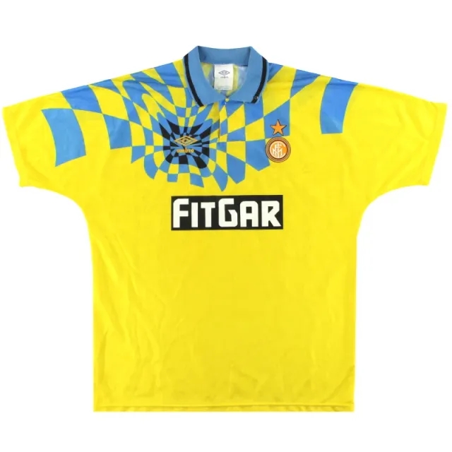 1991-92 Inter Milan Umbro Third Shirt XL - Inter Milan / Excellent 