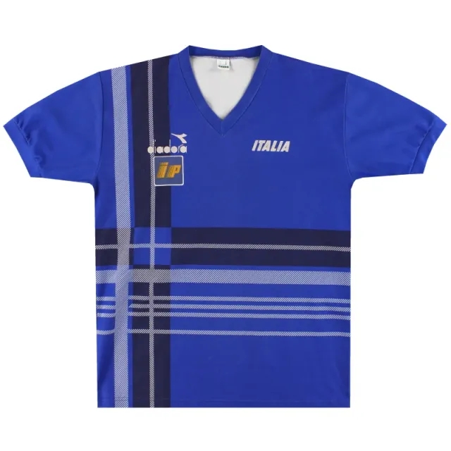 1986-88 Italy Player Issue Training Shirt L - Italy / Very Good 
