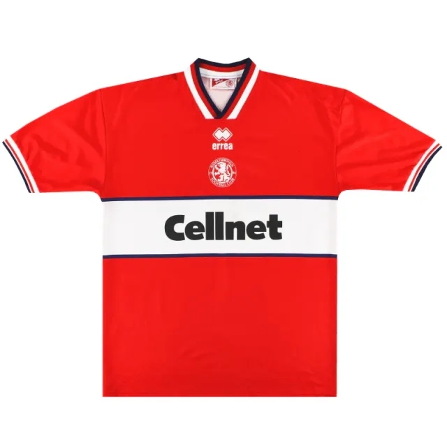 1997-98 Middlesbrough Errea Home Shirt XL - Middlesbrough / Excellent 