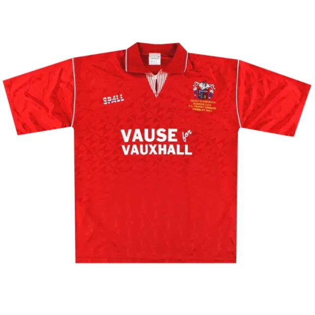 1990-91 Barrow Spall 'Winners' Away Shirt L - Other Non League Clubs / Excellent 