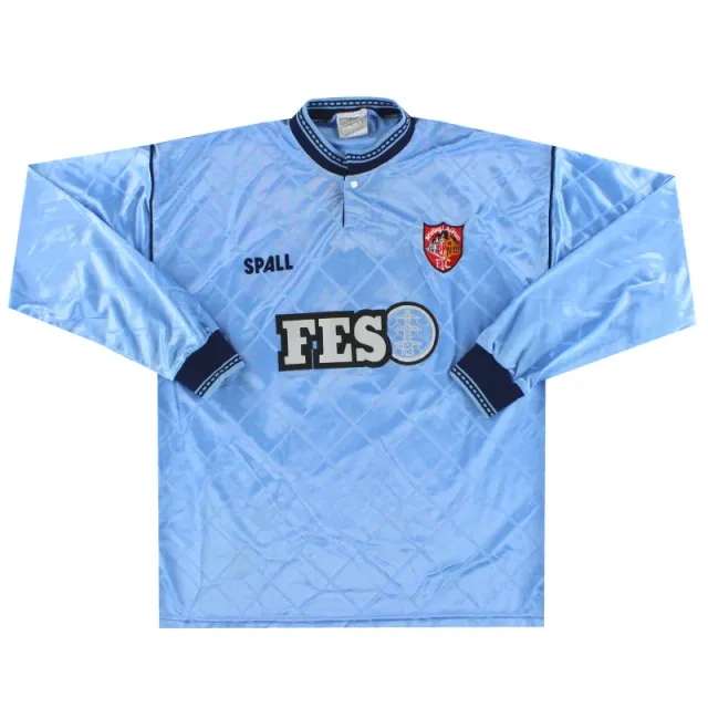 1991-92 Stirling Albion Spall Match Issue Away Shirt L/S #14 L - Other Scottish Clubs / Excellent 