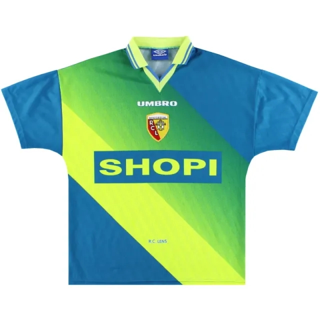 1996-97 Lens Umbro Away Shirt M - Lens / Excellent 