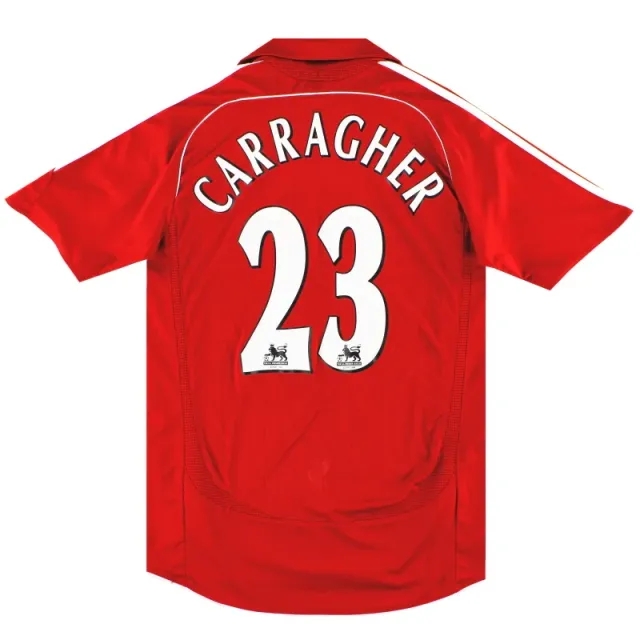 2006-08 Liverpool adidas Home Shirt Carragher #23 S - Liverpool / Excellent 
