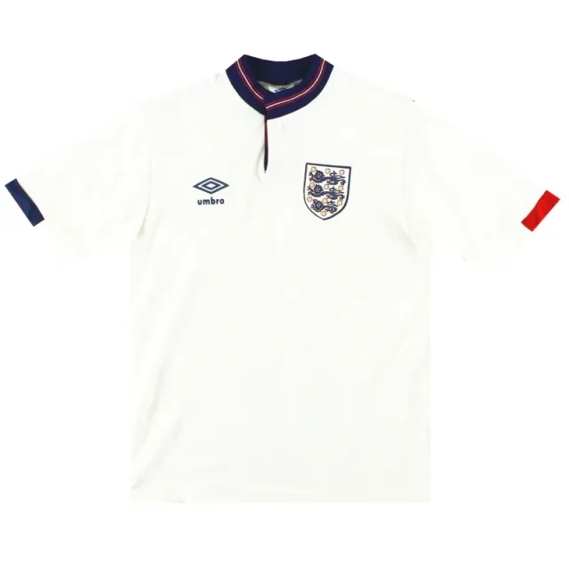 1987-90 England Umbro Home Shirt S - England / Excellent 