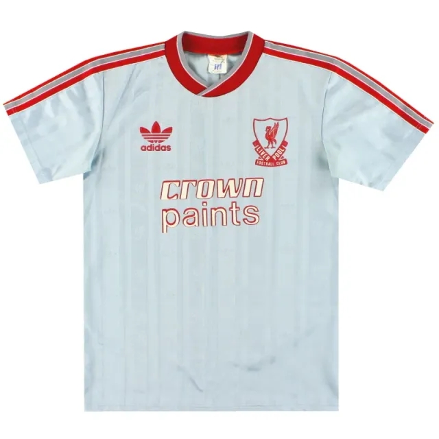 1987-88 Liverpool adidas Away Shirt S - Liverpool / Excellent 