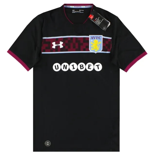 2017-18 Aston Villa Under Armour Away Shirt *w/tags* S - Aston Villa / w/tags 