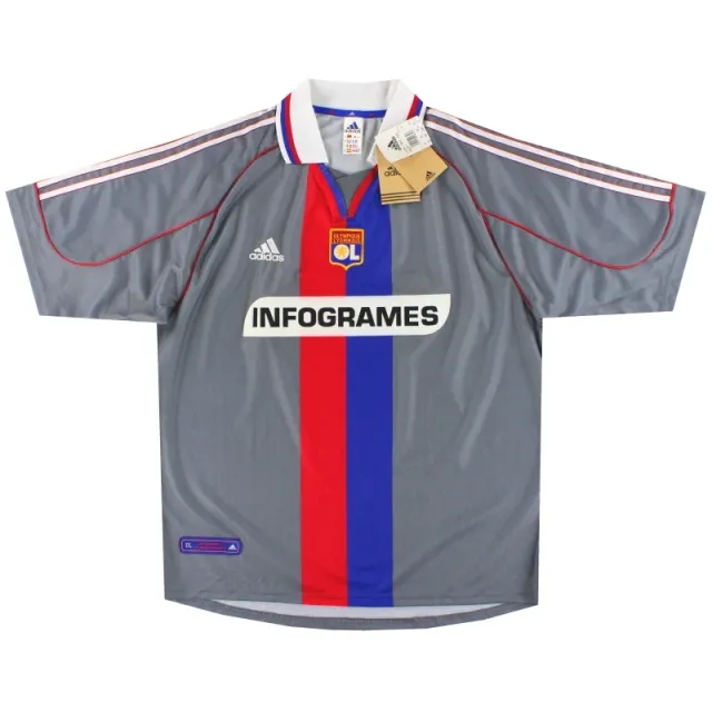 2000-01 Lyon adidas Third Shirt *w/tags* XL - Lyon / w/tags 