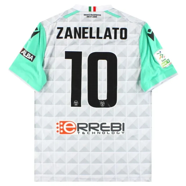 2022-23 SPAL Macron Player Issue Away Shirt Zanellato #10 *As New* XL - Other Italian Clubs / As New 