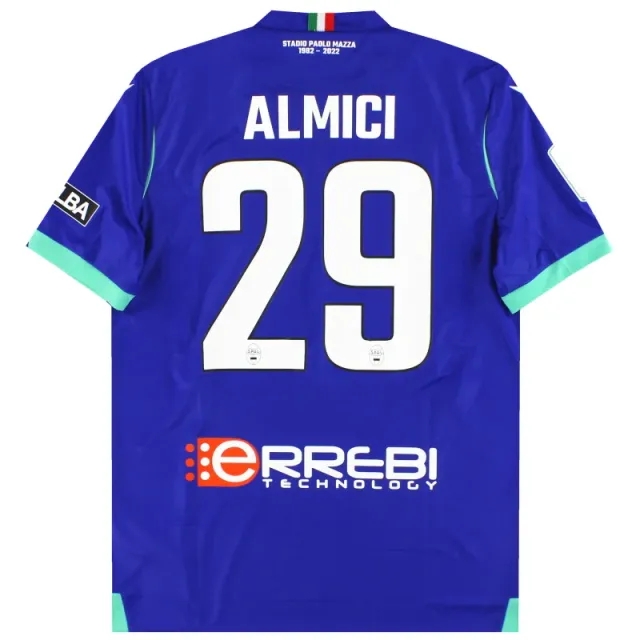 2022-23 SPAL Macron Player Issue Third Shirt Almici #29 *As New* M - Other Italian Clubs / As New 